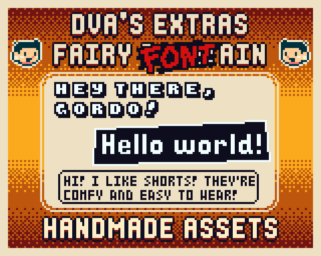 DVA'S Pixel Art Fonts Extras: Fairy Fontain