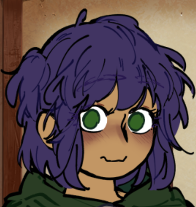 Thistle's flustered face. Alternatively, it's the Thistle is very gay face.